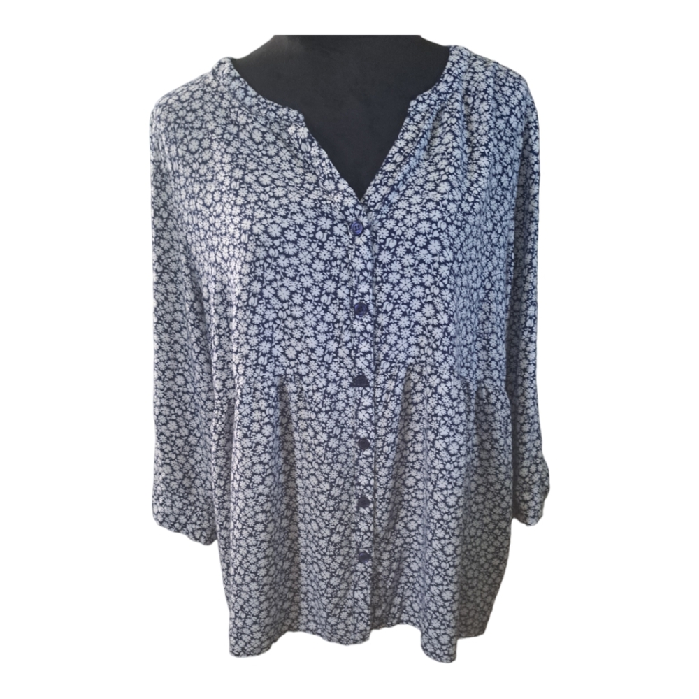 Cynthia Rowley floral boho blouse